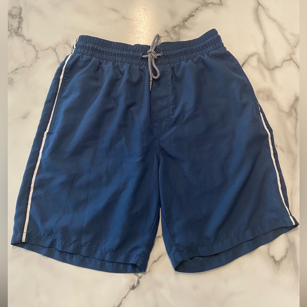 Old Navy, swim trunks men’s size small, navy blue